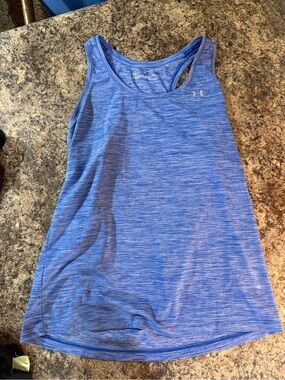 Under Armour Blue Heather Racerback Athletic Tank